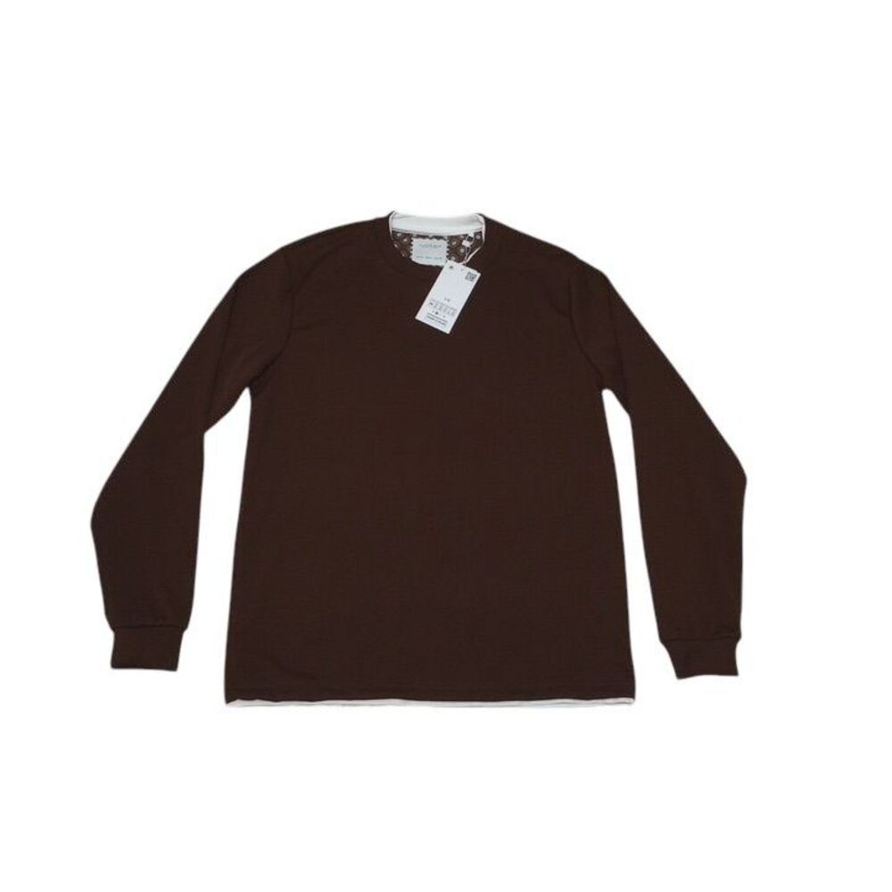 Cactus Man Ricky Singh‎ Men's Medium Shirt NEW WITH TAGS Brown Pullover